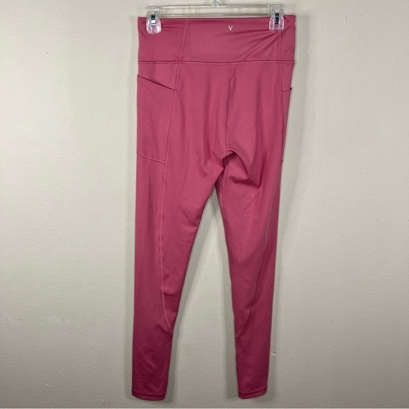 Size 10 Victorias Secret Athletic Leggings Mauve Pink Activewear Stretch - Picture 5 of 9